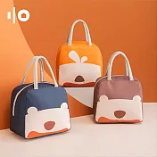 可愛卡通鋁鉑保溫便當袋橘紅色