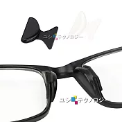 太陽眼鏡 膠框眼鏡專用超柔軟防滑鼻墊貼 眼鏡止滑鼻墊 加高鼻託 (六對12入) M-(透)1.8mm