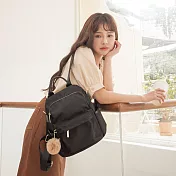 Kiiwi O!  防盜尼龍系列3way後背包 Regan 經典黑