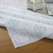 【巴芙洛】日式風格蕾絲PVC防水桌巾-135X140cm-白底小藍花