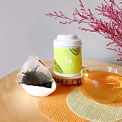 【無花不茶】原葉花茶系列-原味經典款：茉莉綠茶—3g三角茶包*3入精緻罐裝*5罐