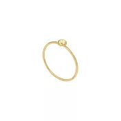 [SW 歐洲百年品牌訂製水晶] Snatch X MINIMENT迷你們 幸運水晶純鋼戒指 - 金色 5.灑落陽光黃(十一月幸運色) - XL 2.5號（內徑 1.35cm）