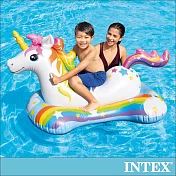 【INTEX】獨角獸造型充氣戲水玩具163x86cm-適3歲以上(57552)