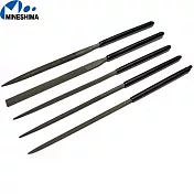 日本MINESHIMA????粗目挫刀五入組H-14砂磨砂工具(平頭/四方尖頭/三角/圓柱/半圓)