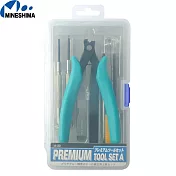 日本MINESHIMA????PREMIUM TOOL SET A模型工具6件組A-20(含剪鉗/鑷子/十字起子...)