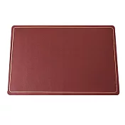 【巴芙洛】北歐色系金邊皮革隔熱防水餐墊2入(餐墊/桌墊/隔熱墊/防水墊/西餐專用桌墊)-酒紅2入