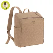 德國LASSIG-純色質感皮革後背媽媽包 -奶茶駝