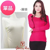 范倫鐵諾Rudy 保暖衛生衣 RAYON珍珠纖維舒柔-圓領F-加大(單件)F-膚