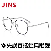 JINS 零失誤百搭經典眼鏡(AMMF19S335)銀灰藍