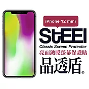 【STEEL】晶透盾 Apple iPhone 12 mini (5.4吋)超薄亮面鍍膜螢幕保護貼