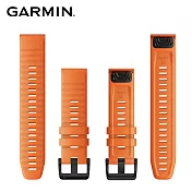 【garmin】quickfit 22mm 矽膠錶帶亮眼橘