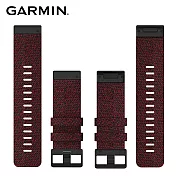 【GARMIN】QUICKFIT 26mm 尼龍錶帶混色紅尼龍錶帶