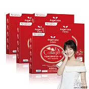 Angel LaLa 天使娜拉 EX膠原蛋白粉+專利微膠囊鐵x5盒(石榴風味/15包/盒)