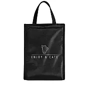 E.City_韓版炫黑時尚保溫保冰野餐收納包 長款仙人掌