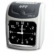 (送卡紙100張)  HTT 六欄位微電腦  雙色打卡鐘  STR-12