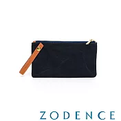 ZODENCE DION德國帆布手拿隨身袋 多瑙藍