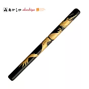 【AKASHIYA 愛格詩雅】天然竹筆 越前塗 漆塗 龍 黑色 (UK18E-06)