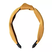 Caroline Gardner 復古扭結包布髮箍 芥末黃