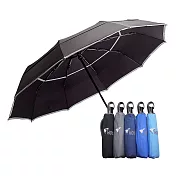 【HOSA】雙反光大傘面自動傘-黑色