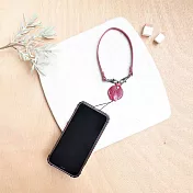 經典款手機掛繩 手機繩 -手拿款石榴紅吊飾 手拿繩-石榴紅