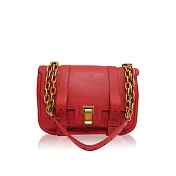 PROENZA SCHOULER 復古 金鏈小羊皮肩包 (口紅色)