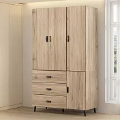 《Homelike》諾拉4x7尺衣櫃 櫥櫃 衣櫥 吊衣 收納櫃 置物櫃