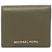 MICHAEL KORS 荔枝紋真皮短夾-軍綠