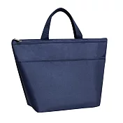E.City_牛津布質感純色手提保溫保冷便當包 深藍