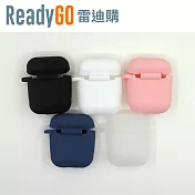 【ReadyGO雷迪購】AirPods (1/2代) 專用時尚矽膠保護套(黑色)