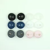 超實用AirPods(1/2代)無線耳機專用耳塞式矽膠耳塞套(L+R)一對裝(黑色)