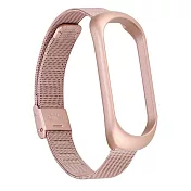 【DR.Story】小米手環5專業耐磨卡扣式錶帶玫瑰粉