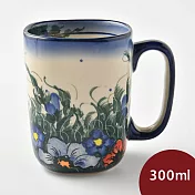 波蘭陶 紫花蔓藤系列 陶瓷馬克杯 300ml 波蘭手工製