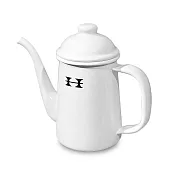 【Horiguchi】日本Horiguchi堀口咖啡琺瑯溫水壺(白)