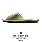 【Dogyball】都會鞋品 居家舒辦公室兩用舒壓室內拖鞋 靜音防水耐髒 臺灣手工製造 淺金色JP28香檳金