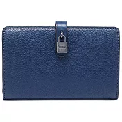 MICHAEL KORS 皮革壓扣中夾海軍藍
