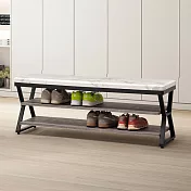 Homelike 喜家居仿石紋4尺坐式鞋櫃/穿鞋椅(2050)