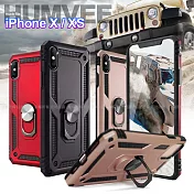 CITY for iPhone XS / X 個性軍士磁吸防摔手機殼黑