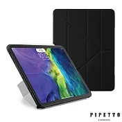 PIPETTO Origami iPad Air 10.9吋 (2020) TPU多角度多功能保護套-黑色