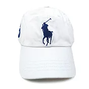 Polo Ralph Lauren 馬球logo刺繡鴨舌帽-白