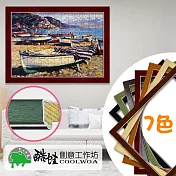 【酷蛙創意】客製經典實木108片拼圖框(9色)-127大紅