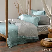 義大利La Belle《薇朵拉》特大天絲四件式防蹣抗菌吸濕排汗兩用被床包組