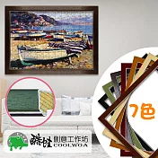 【酷蛙創意】客製經典實木500片拼圖框(9色)-127胡桃