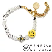 Venessa Arizaga DON T WORRY BEE HAPPY PEARL BRACELET笑臉蜜蜂珍珠手鍊
