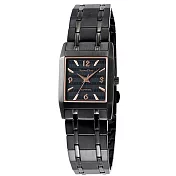 Roven Dino 簡約時尚薄形女錶-黑