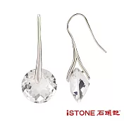 石頭記 天然白水晶純銀耳環-精靈之舞 璀璨