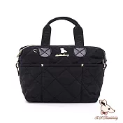 B.S.D.S冰山袋鼠 - 霓虹甜心 - 菱格多口袋兩用手提包【Z106-AK】 黑加侖