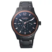 Roven Dino羅梵迪諾 流金歲月時尚男錶-玫瑰金X黑