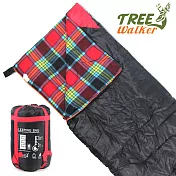 TreeWalker 露遊暖心法蘭絨禦寒睡袋  黑