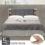 Homelike 喜家居雙人5尺收納掀床組(2043)