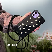 INJOYmall for iPhone 12 快樂小雛菊 二合一防摔背繩手機殼
